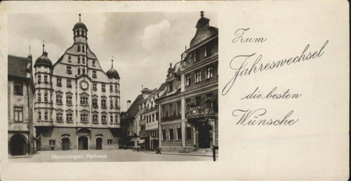 Memmingen Rathaus Neujahr