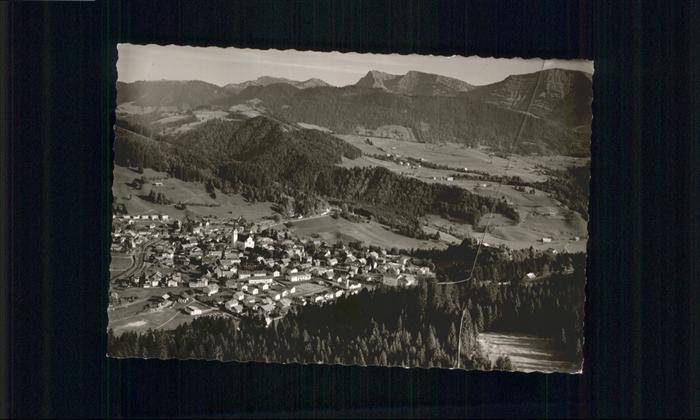 Oberstaufen Oberallgaeu Bayern Fliegeraufnahme