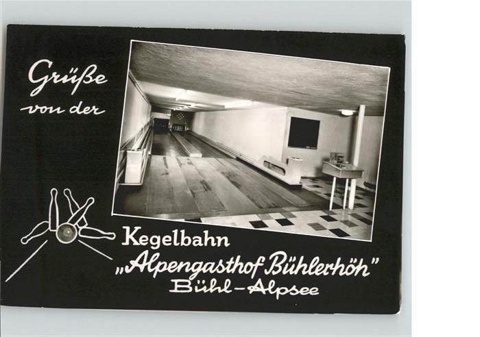Buehl Alpsee Alpen Gasthof Bühlerhöh Kegelbahn