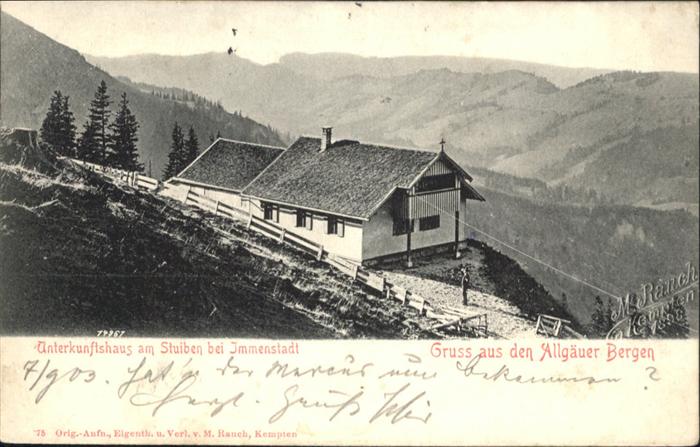 Immenstadt Allgaeu Unterkunftshaus Stuiben