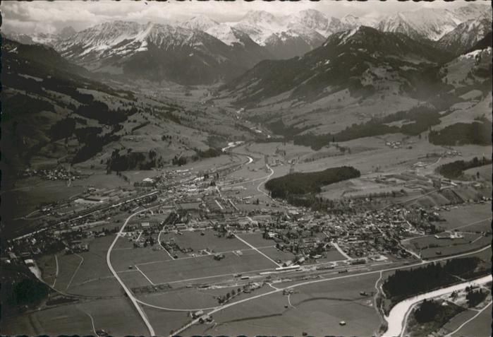 Sonthofen Oberallgaeu Fliegeraufnahme