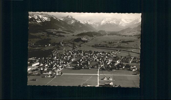 Sonthofen Oberallgaeu Fliegeraufnahme