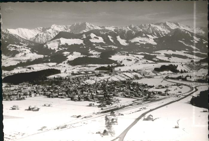 Sonthofen Oberallgaeu Fliegeraufnahme