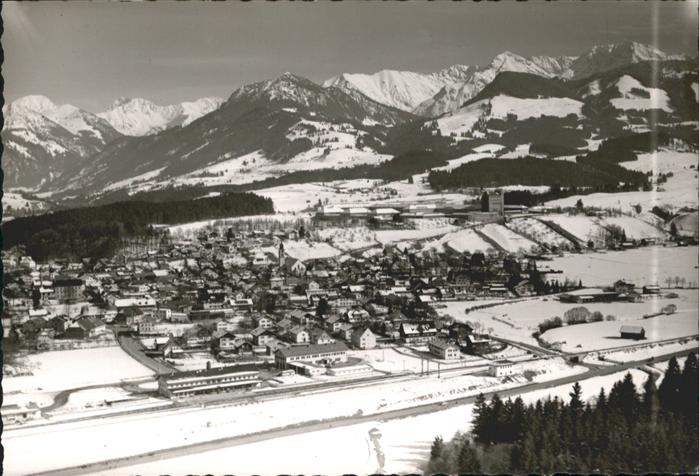 Sonthofen Oberallgaeu Fliegeraufnahme