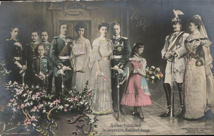 Wilhelm II Silberhochzeit Kaiserhaus