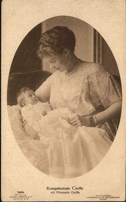 Adel Preussen Kronprinzessin Cecilie