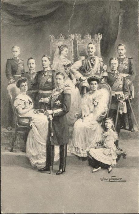 Wilhelm II Familienportait