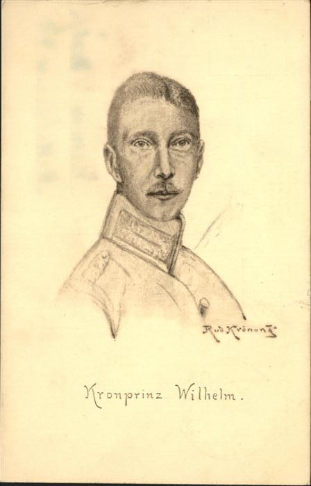 Adel Preussen Kronprinz Wilhelm Künstler Rud. Krönung