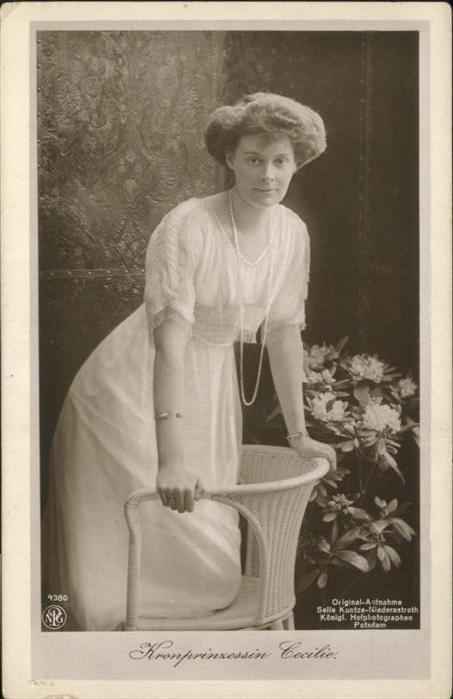 Adel Preussen Kronprinzessin Cecilie