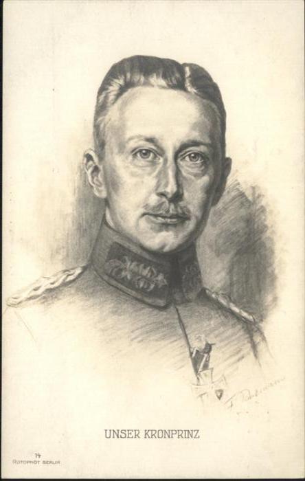 Adel Preussen Kronprinz Friedrich Wilhelm Rotes-Kreuz