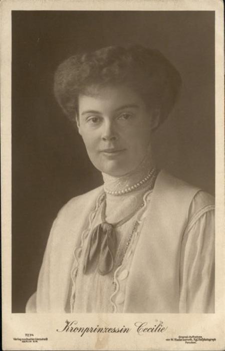 Adel Preussen Kronprinzessin Cecilie