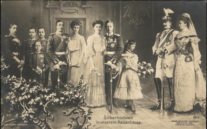 Wilhelm II Silberhochzeit Kaiserhaus