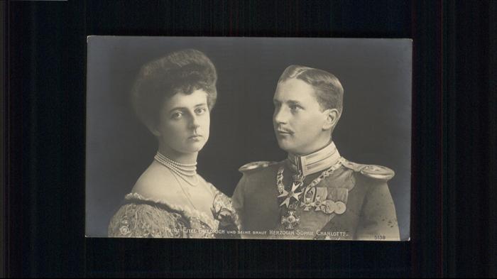 Adel Preussen Prinz Eitel Friedrich Herzogin Sophie C