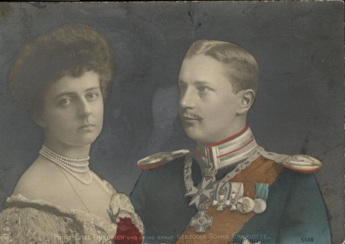 Adel Preussen Prinz Eitel Friedrich Herzogin Sophie C