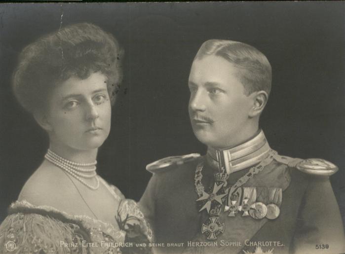 Adel Preussen Prinz Eitel Friedrich Herzogin Sophie C