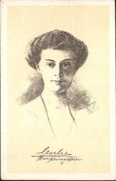 Adel Preussen Cecilie Kronprinzessin