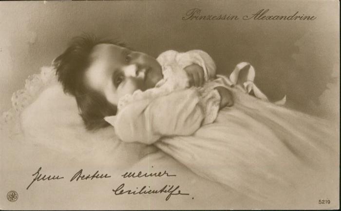 Adel Preussen Prinzessin Alexandrine Cecilienhilfe