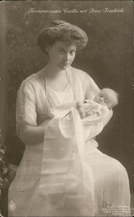 Adel Preussen Kronprinzessin Cecilie Prinz Friedrich