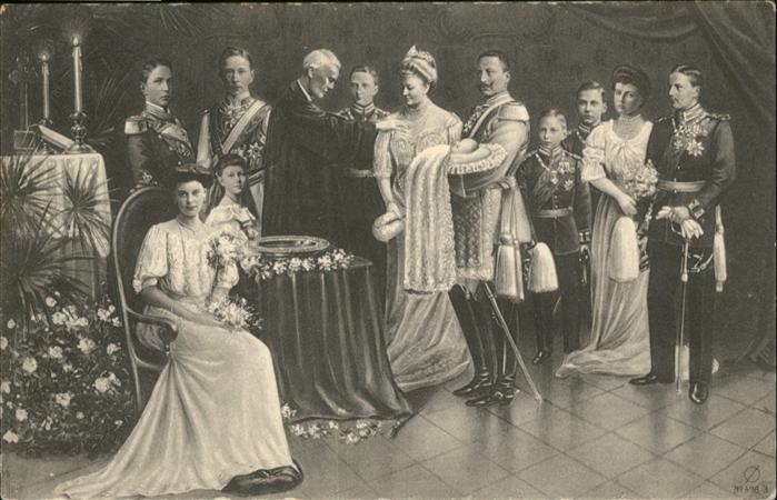 Wilhelm II Kaiserhaus Taufe