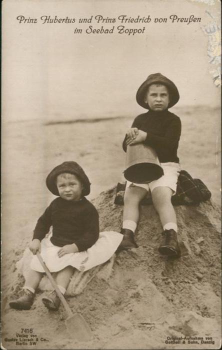 Adel Preussen Prinz Hubertus Prinz Friedrich Seebad Z
