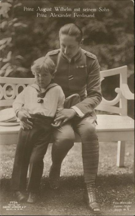 Adel Preussen Prinz August Wilhelm Prinz Alexander Fe