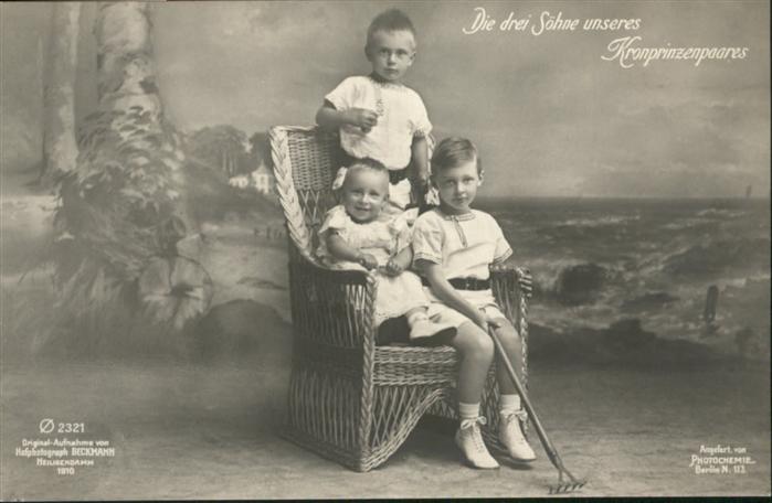 Adel Preussen Söhne Kronprinz