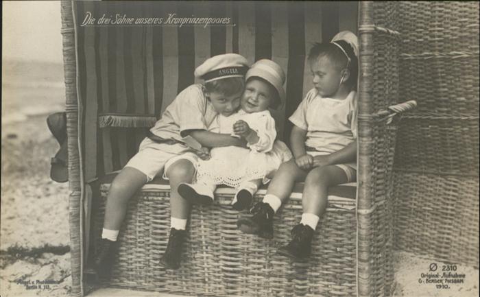 Adel Preussen Söhne Strandkorb