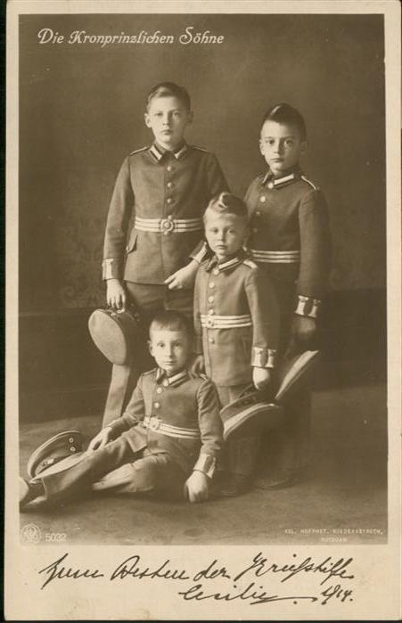 Adel Preussen Söhne Kronprinz
