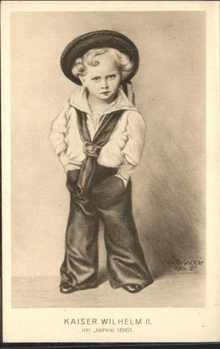 Wilhelm II Künstler Brüncker Kaiser im Jahre 1861