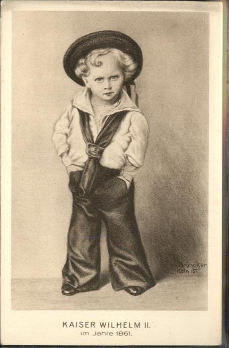 Wilhelm II Künstler Brüncker Kaiser im Jahre 1861