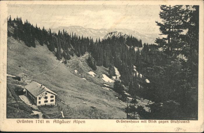 Gruentenhaus Grünten
Stuhlwand