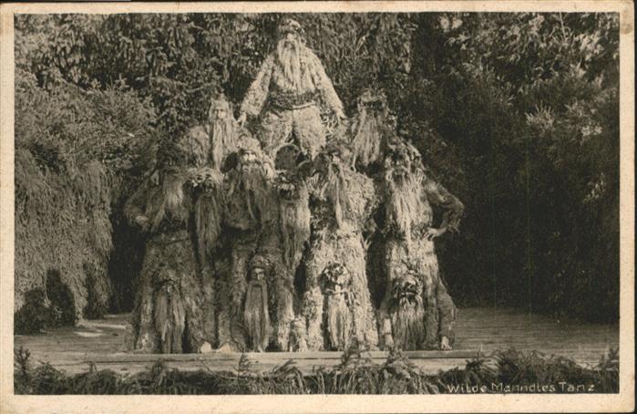 OBERSTDORF Bayern Historischer Wilder-Maenndles-Tanz