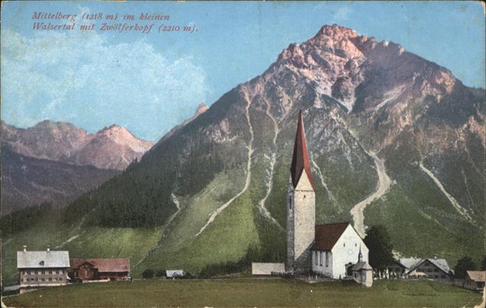 Mittelberg Kleinwalsertal Zwölferkopf