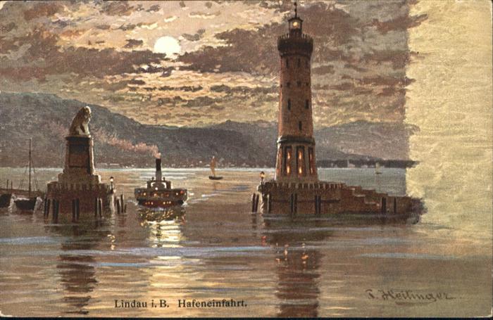Lindau Bodensee Hafeneinfahrt