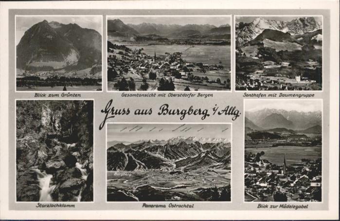 Burgberg Allgaeu Grünten Sonthofen Starzbachklamm Ostrac