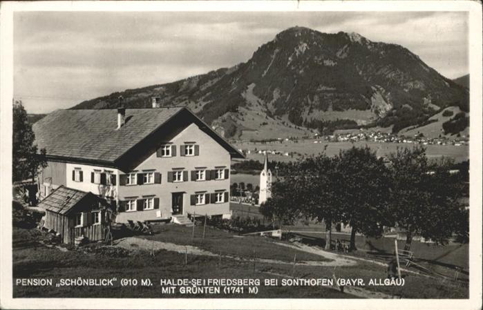 Sonthofen Oberallgaeu Pension Schönblick
Halde-Seifriedsberg