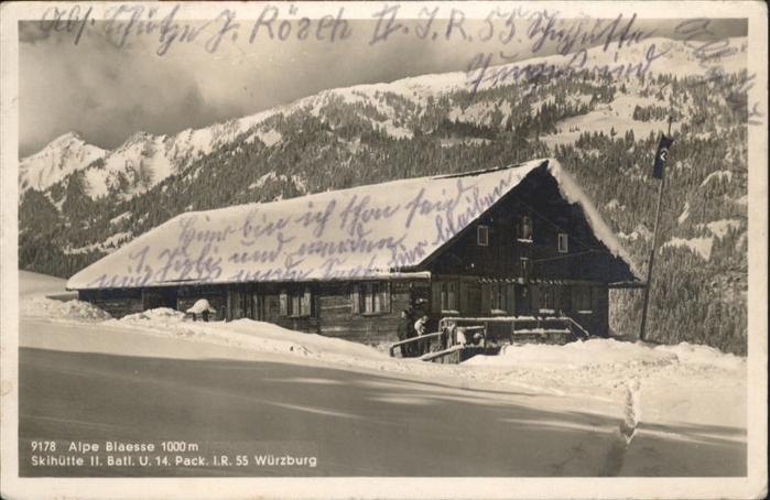 Guenzenried Alpe Blässe
Skihütte II.Bastl. U. 14.