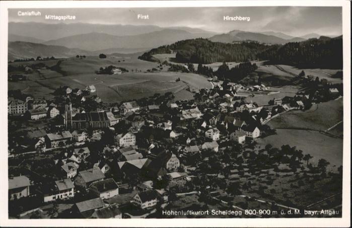Scheidegg Lindau First Hirschberg 
Canifluh Mittagspitz