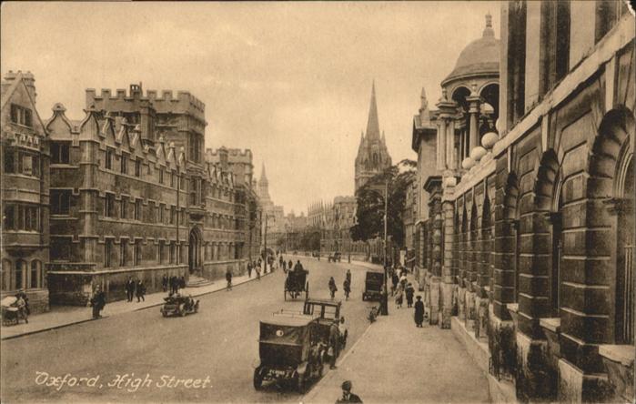 Oxford Oxfordshire High Street Kutsche