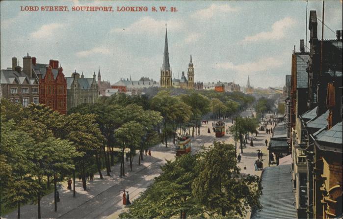 Southport UK Lord Street Strassenbahn