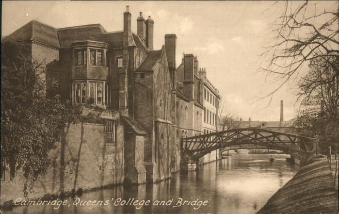 Cambridge Cambridgeshire Queens College Bridge