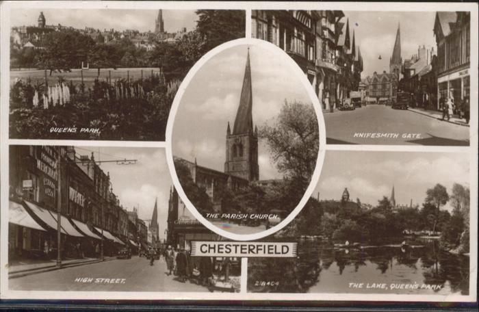 Chesterfield Queens park Knifesmith Gate, High Street, Lake