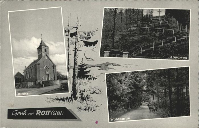 Rott Eifel Kirche  Kreuzweg