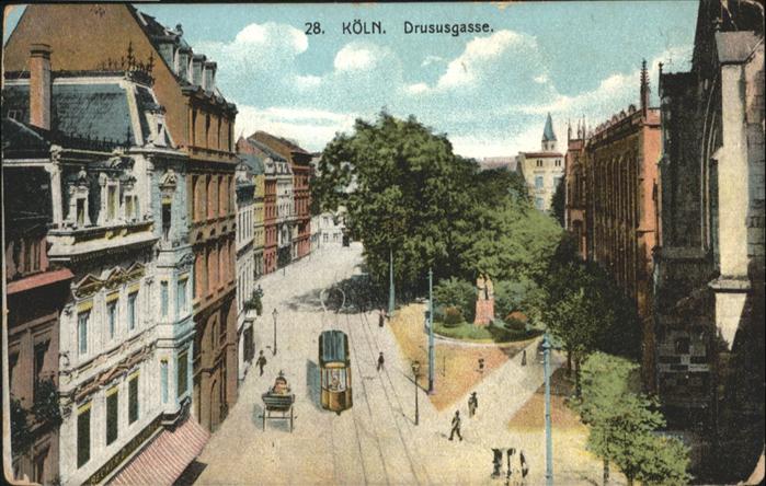 Koeln Rhein Drususgasse Strassenbahn