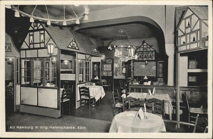 Koeln Rhein Alt Hamburg Hafenschänke