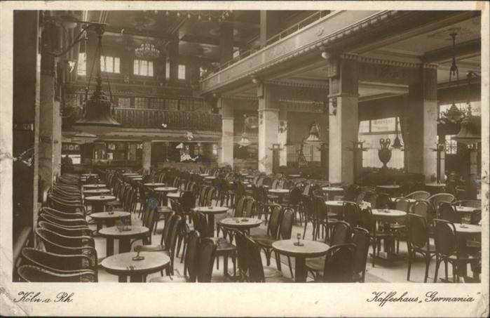 Koeln Rhein Kaffeehaus Germania