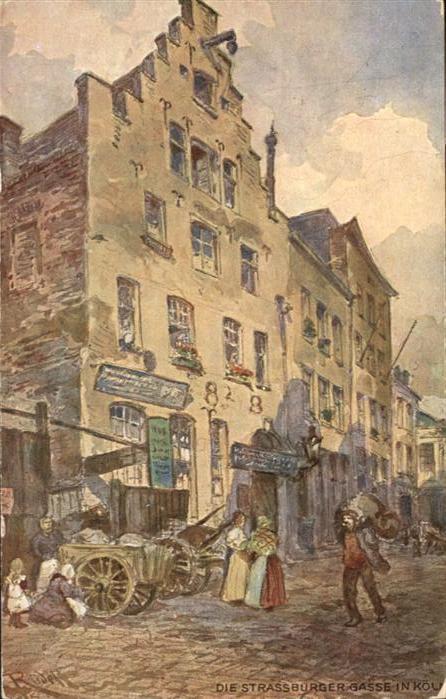 Koeln Rhein Strassburgerstrasse Künstler Karl Rüdel