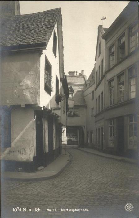 Koeln Rhein Martinspförtchen