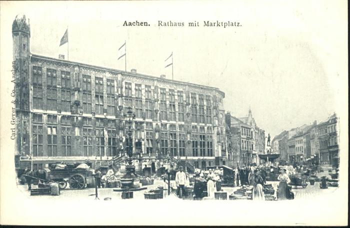 AACHEN NRW Rathaus Marktplatz