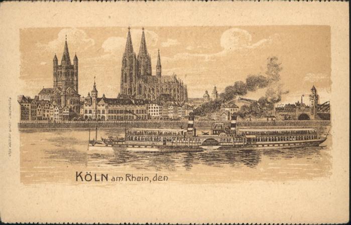 Koeln Rhein Schiff